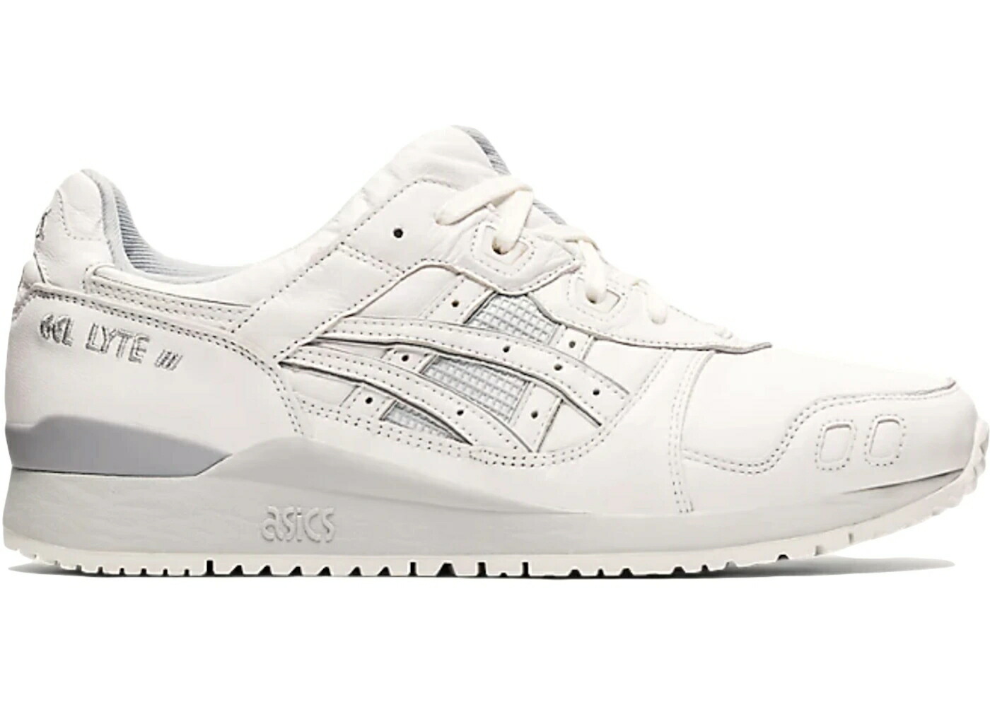 アシックス ゲルライト 白色 ホワイト レザー 灰色 グレー スニーカー メンズ ASICS GEL-LYTE III WHITE LEATHER / WHITE WHITE GREY