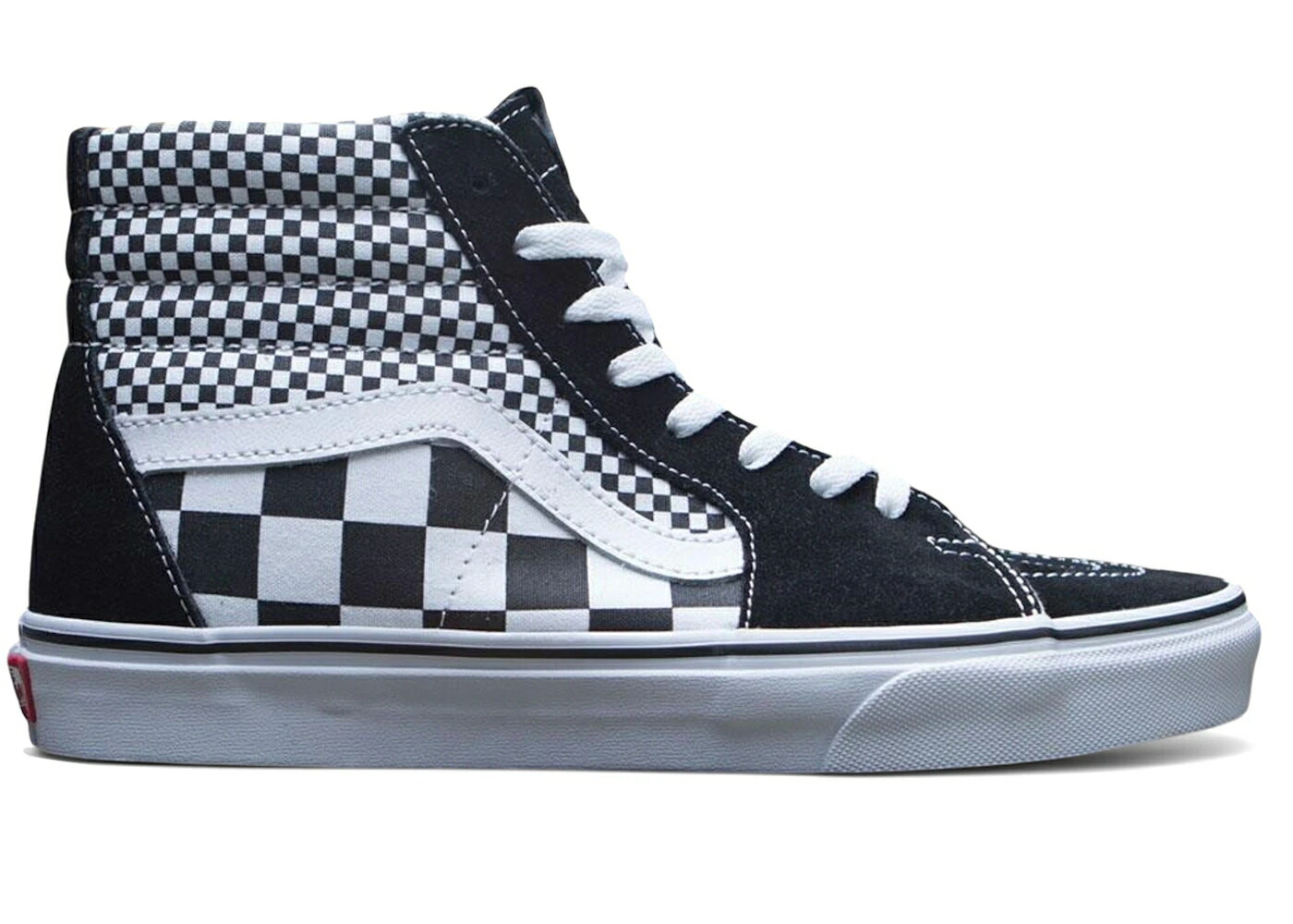 ヴァンズ バンズ 滑る御機嫌 黒いこと 黒いこと 白いこと 白いこと スニーカー メンズ VANS SK8-HI MIXED CHECKERBOARD / BLACK TRUE WHITE