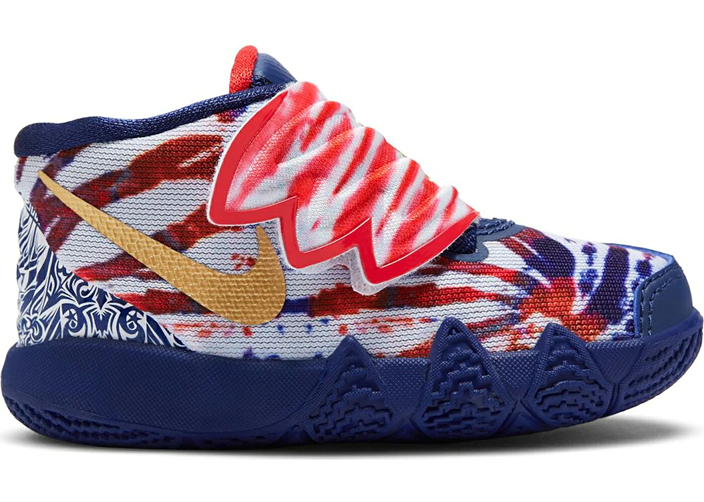 ナイキ ネクタイ 青色 ブルー ゴールド ベビー NIKE KYBRID S2 TIE DYE USA (TD) / BLUE VOID METALLIC GOLD PHOTO｜スニケス