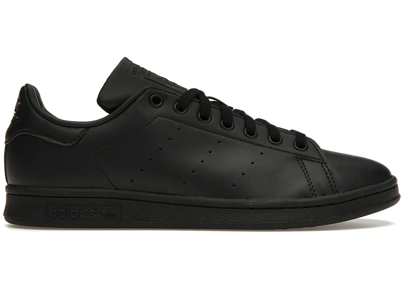 アディダス 黒いこと 黒いこと 中核グループ 視点仕損ない スニーカー メンズ ADIDAS STAN SMITH PRIMEGREEN TRIPLE BLACK / CORE BLACK CORE BLACK FOOTWEAR スニーカー-メンズ靴