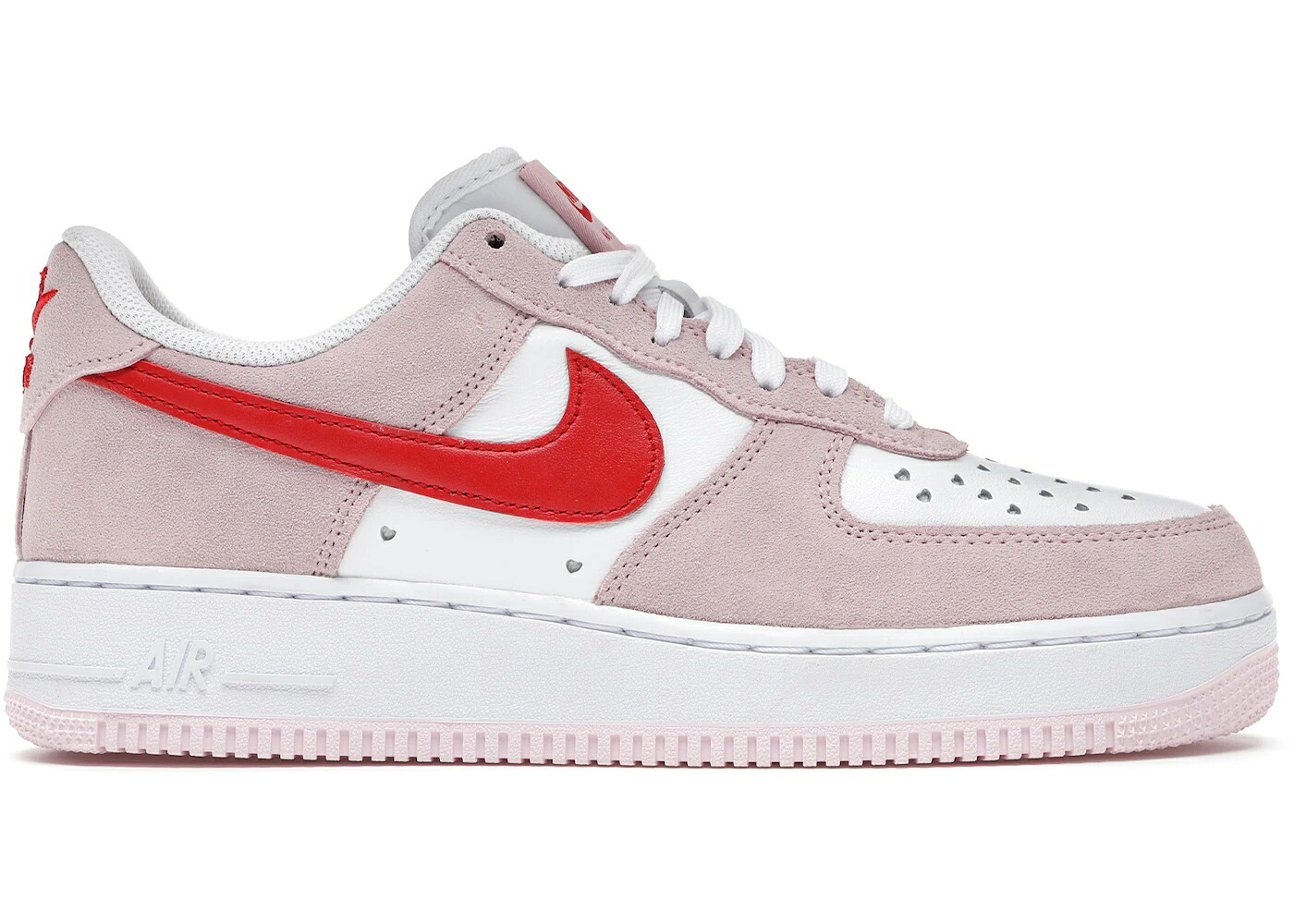 ナイキ サクラ色 赤 赤いこと 白いこと 白いこと 空軍 \u002707 VALENTINE\u0027S スニーカー メンズ NIKE AIR FORCE 1 LOW QS DAY LOVE LETTER / TULIP PINK UNIVERSITY RED WHITE
