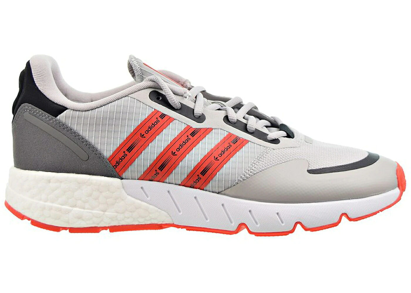 アディダス ブースト 灰色 グレー 赤 レッド スニーカー メンズ ADIDAS ZX 1K BOOST GREY SEMI SOLAR RED / GREY TWO SEMI SOLAR RED CLOUD