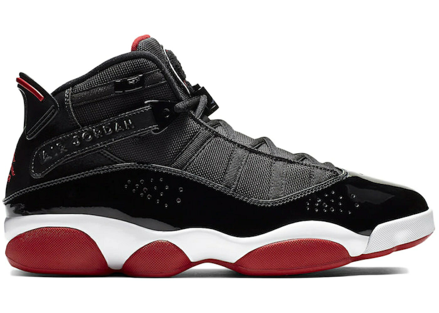 ナイキ ジョーダン リング 黒色 ブラック 赤 レッド 白色 ホワイト スニーカー メンズ JORDAN 6 RINGS BRED (2019/2025) / BLACK VARSITY RED WHITE