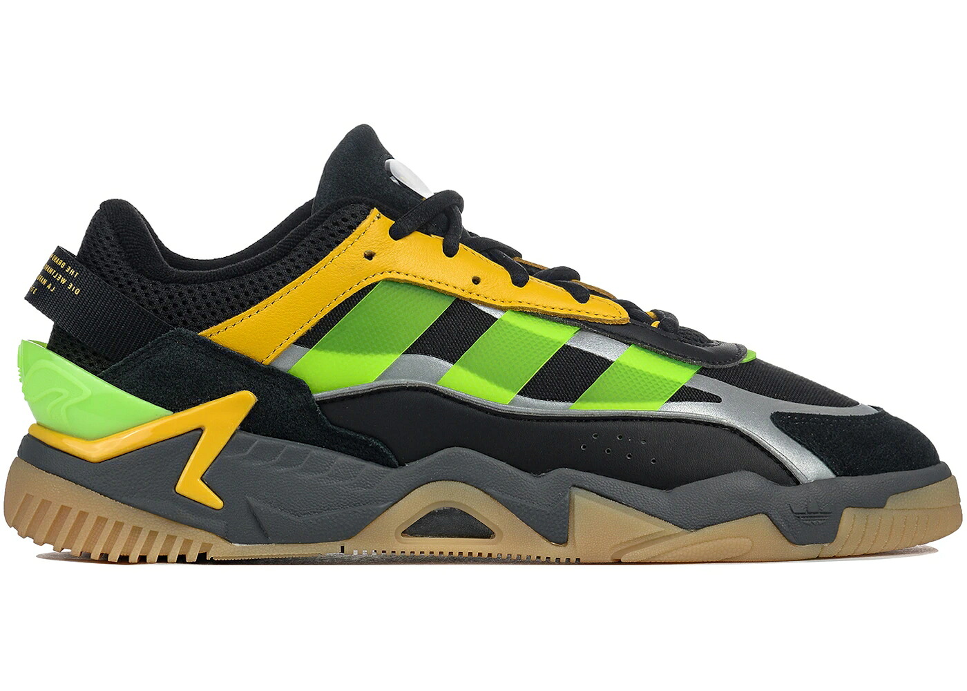 アディダス 黒いこと 黒いこと 緑 緑であること 黄味がかった 黄色 スニーカー メンズ ADIDAS NITEBALL 2 BLACK SIGNAL GREEN YELLOW / BLACK SIGNAL GREEN GUM 3
