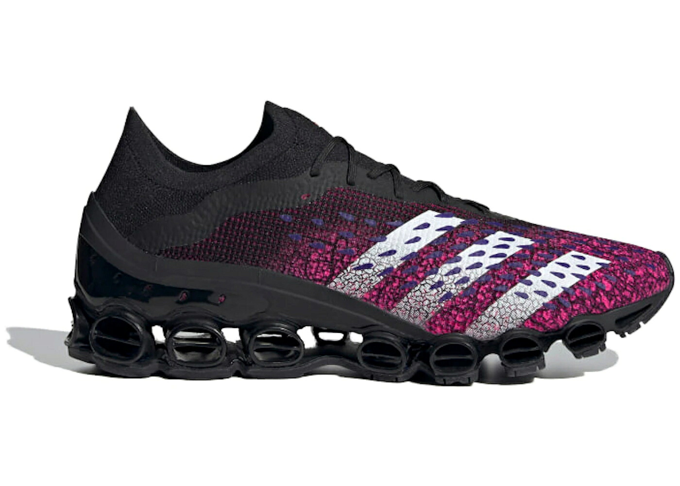アディダス プレデター 黒色 ブラック ショック ピンク コア 白色 ホワイト スニーカー メンズ ADIDAS PREDATOR 1 MICROBOUNCE DEMONSKIN BLACK SHOCK PINK / CORE BLACK CLOUD WHITE SHOCK｜スニケス 226,850円