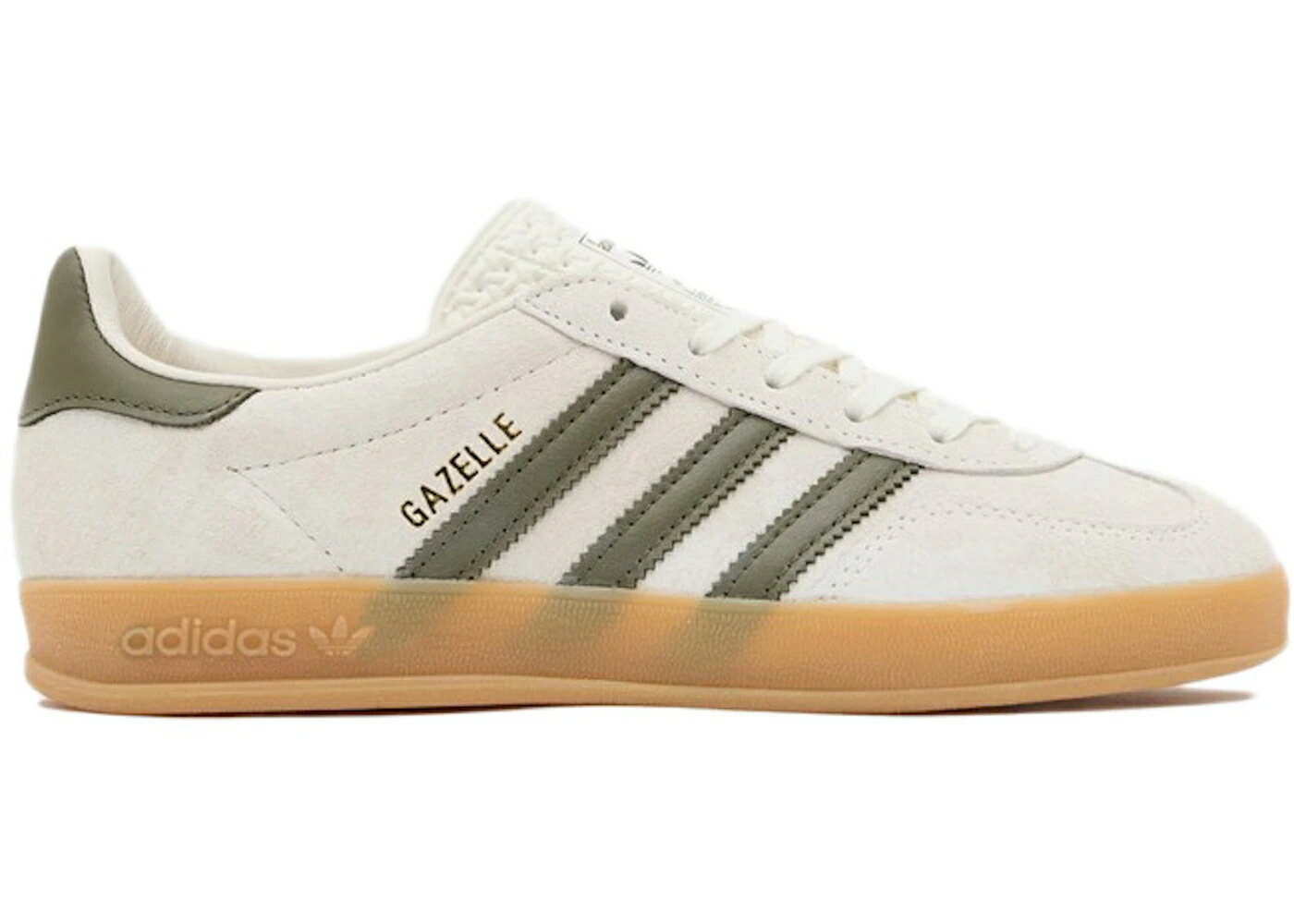 アディダス ガゼル オリーブ 白いこと 白いこと WOMEN\u0027S スニーカー レディース ADIDAS GAZELLE INDOOR OLIVE STRATA (WOMEN\u0027S) / CLOUD WHITE OLIVE STRATA