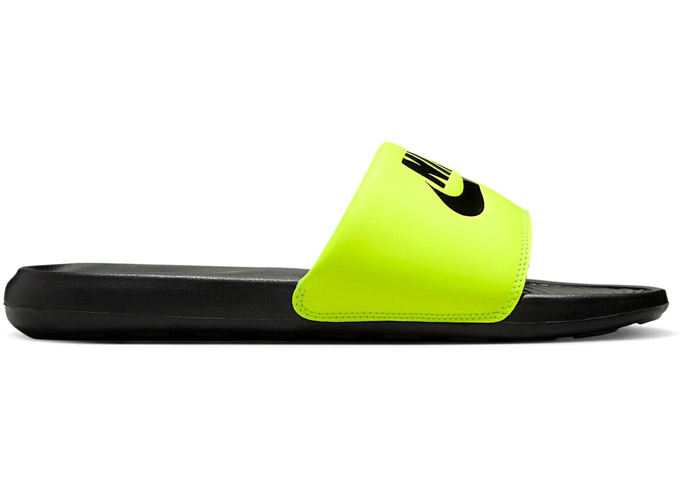ナイキ ビクトリー サンダル 黒色 ブラック スニーカー メンズ NIKE VICTORY ONE SLIDE BLACK VOLT / BLACK VOLT BLACK｜スニケス