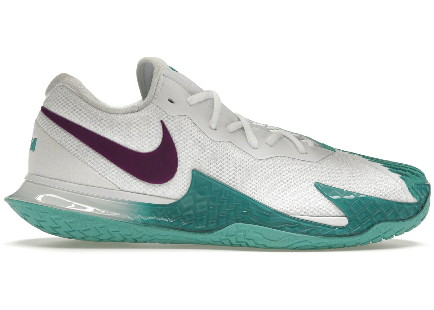 ナイキ コート ズーム 白色 ホワイト スニーカー メンズ NIKE COURT ZOOM VAPOR CAGE 4 RAFA WHITE WASHED TEAL / WHITE WASHED TEAL PLUM