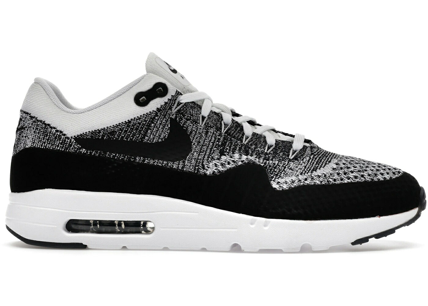 ナイキ マックス ウルトラ 白色 ホワイト 黒色 ブラック エアマックス スニーカー メンズ NIKE AIR MAX 1 ULTRA FKYNIT WHITE BLACK / WHITE BLACK