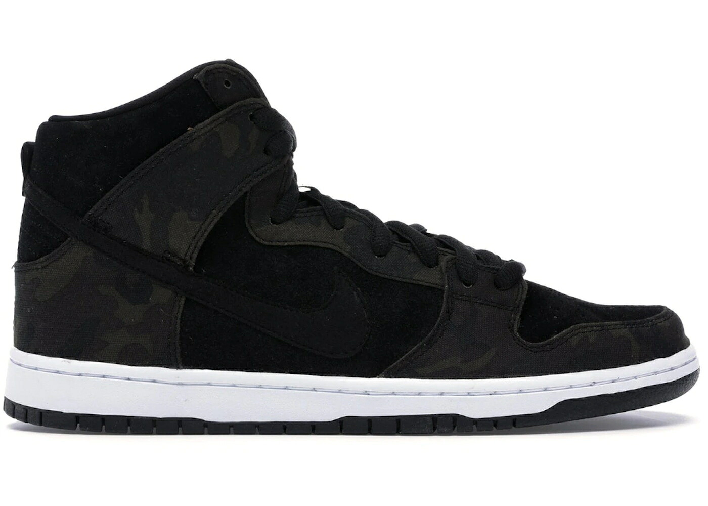 ナイキ エスビー ダンク ハイ カモ柄 黒色 ブラック ダンクハイ スニーカー メンズ NIKE SB DUNK HIGH IGUANA CAMO / IGUANA BLACK｜スニケス