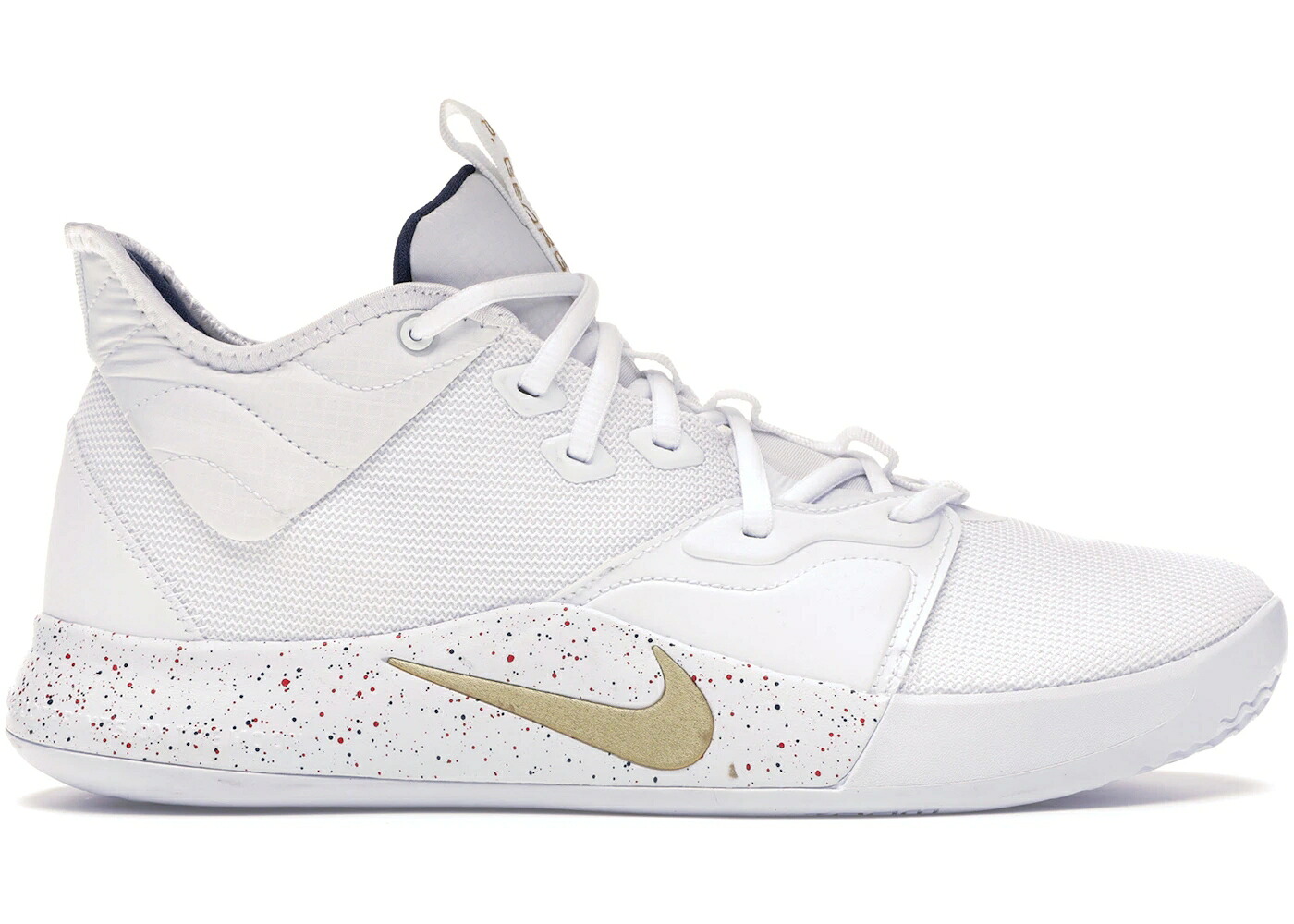 ナイキ 白いこと 白いこと ゴールド 紺色 米国海軍 スニーカー メンズ NIKE PG 3 WHITE GOLD NAVY / WHITE METALLIC GOLD MIDNIGHT メンズ靴-スニーカー-靴