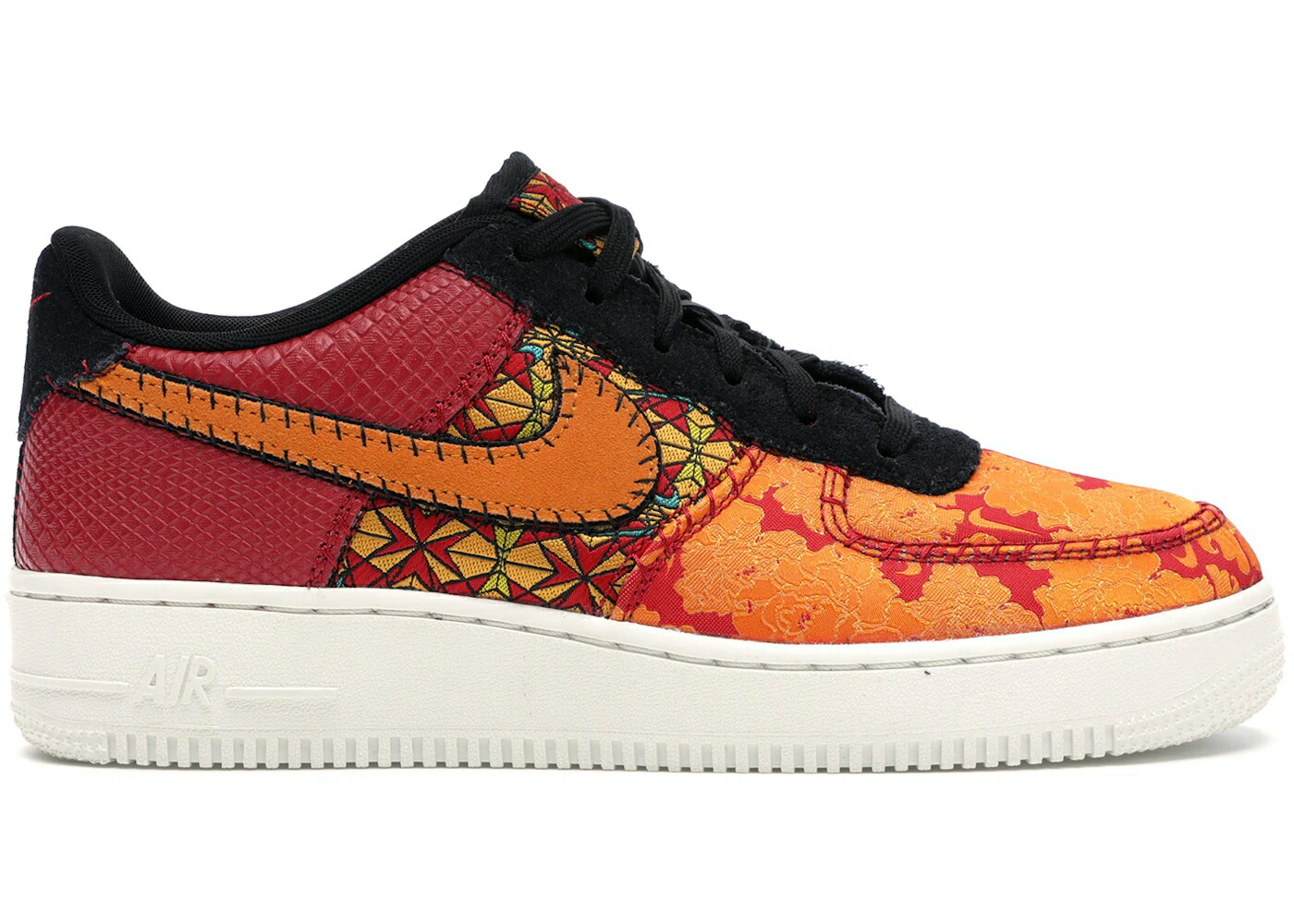 ナイキ 赤 赤いこと 黒いこと 黒いこと ゴールド 橙 オレンジ色 空軍 お坊っちゃん キッズ NIKE AIR FORCE 1 LOW CHINESE NEW YEAR (2019) (GS) / GYM RED BLACK CANYON GOLD ORANGE もの言う花 マタニティ スニーカー