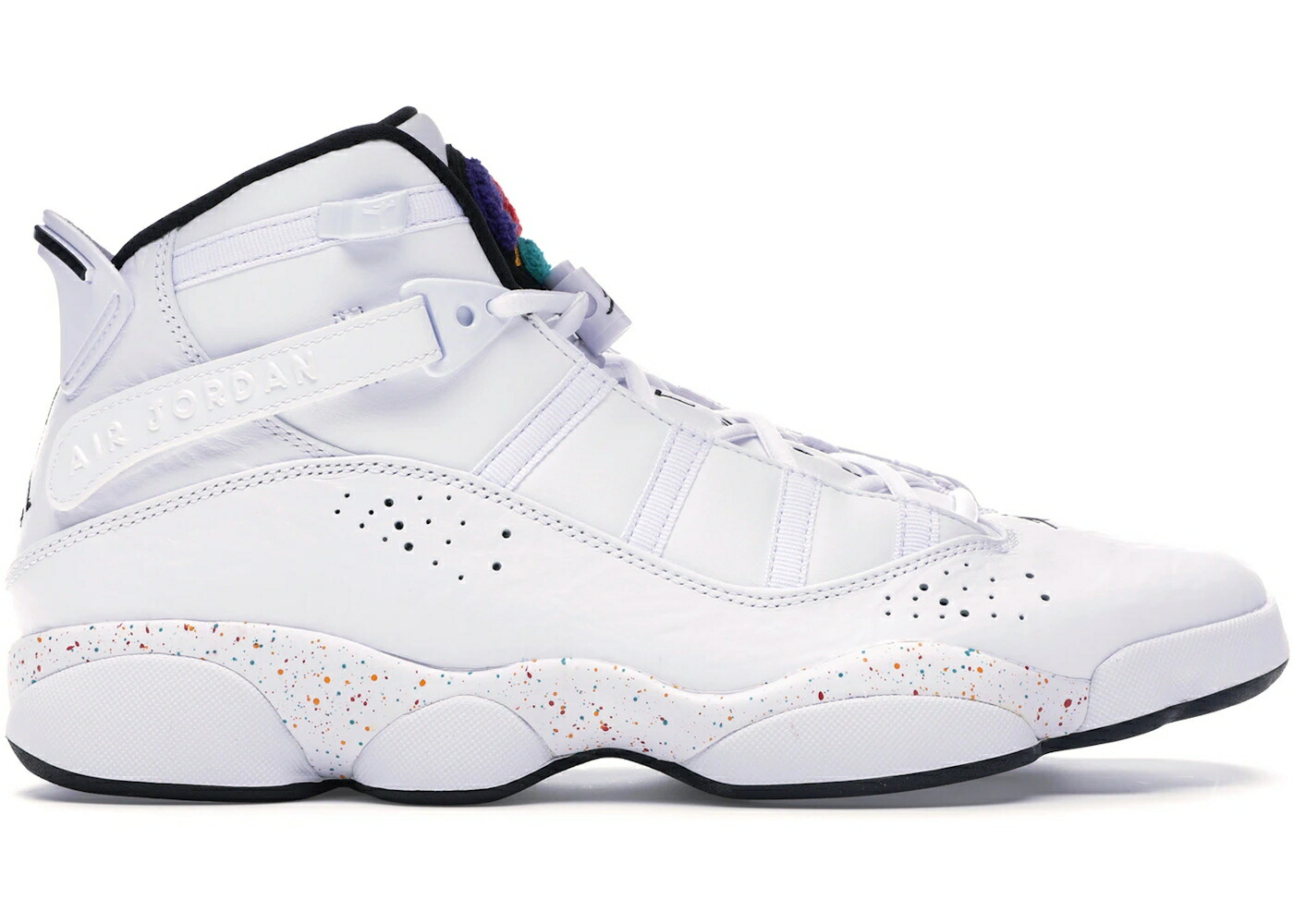 ナイキ ジョーダン リング 白色 ホワイト 黒色 ブラック 灰色 グレー スニーカー メンズ JORDAN 6 RINGS CONFETTI / WHITE BLACK WHITE GREY FOG