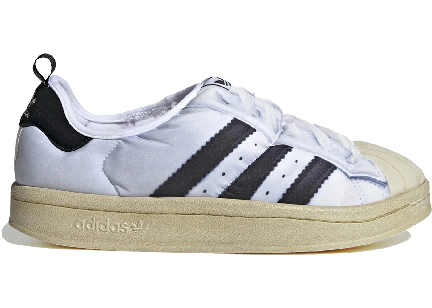 アディダス はやりっ子 白いこと 白いこと 黒いこと 黒いこと 中核グループ スニーカー メンズ ADIDAS PUFFYLETTE SUPERSTAR WHITE BLACK / CLOUD WHITE CORE BLACK OFF WHITE
