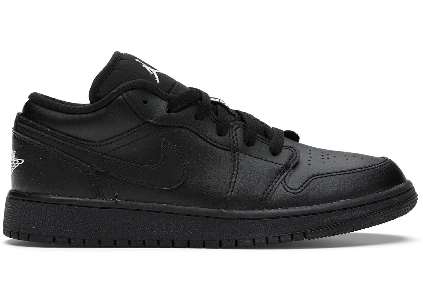 ナイキ ジョーダン 黒いこと 黒いこと 白いこと 白いこと お坊っちゃん キッズ JORDAN 1 LOW BLACK (GS) / BLACK WHITE BLACK もの言う花 マタニティ スニーカー