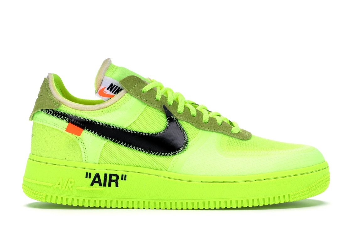 neon yellow air force 1 cheap online
