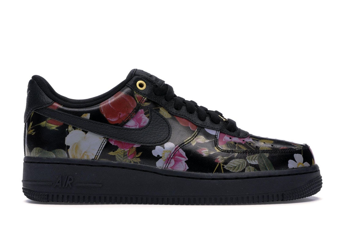 air force black floral