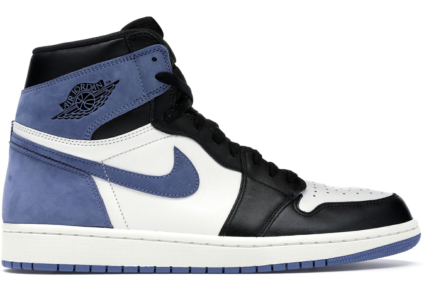 ナイキ ジョーダン ハイ 青色 ブルー 白色 ホワイト 黒色 ブラック スニーカー メンズ JORDAN 1 RETRO HIGH BLUE MOON / SUMMIT WHITE BLUE MOON BLACK