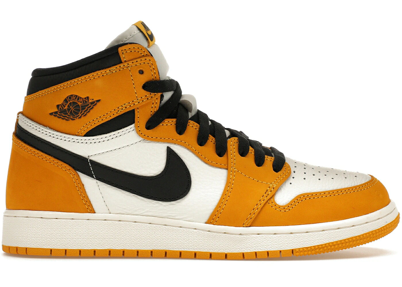 ナイキ ジョーダン ハイ 黄色 イエロー 黒色 ブラック ジュニア キッズ JORDAN 1 RETRO HIGH OG YELLOW OCHRE (GS) / YELLOW OCHRE BLACK SAIL ベビー マタニティ スニーカー|スニケス