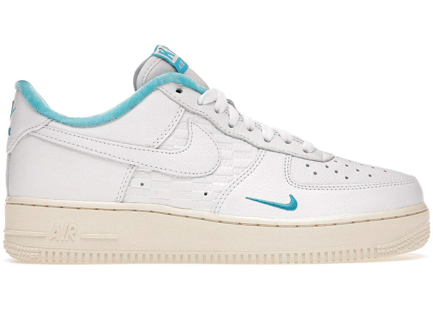 ナイキ アロハ州 白いこと 白いこと 青み 青色 空軍 スニーカー メンズ NIKE AIR FORCE 1 LOW KITH HAWAII / WHITE BLUE LAGOON ALOE VERDE