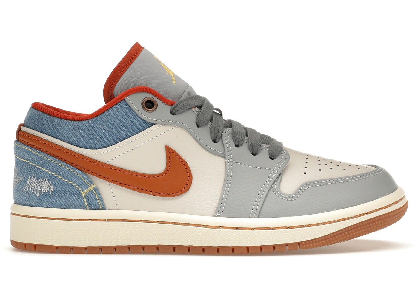 ナイキ ジョーダン デニム 茶色 ブラウン WOMEN'S スニーカー レディース JORDAN 1 LOW PHANTOM DENIM (WOMEN'S) / PHANTOM COCONUT MILK AMBER BROWN