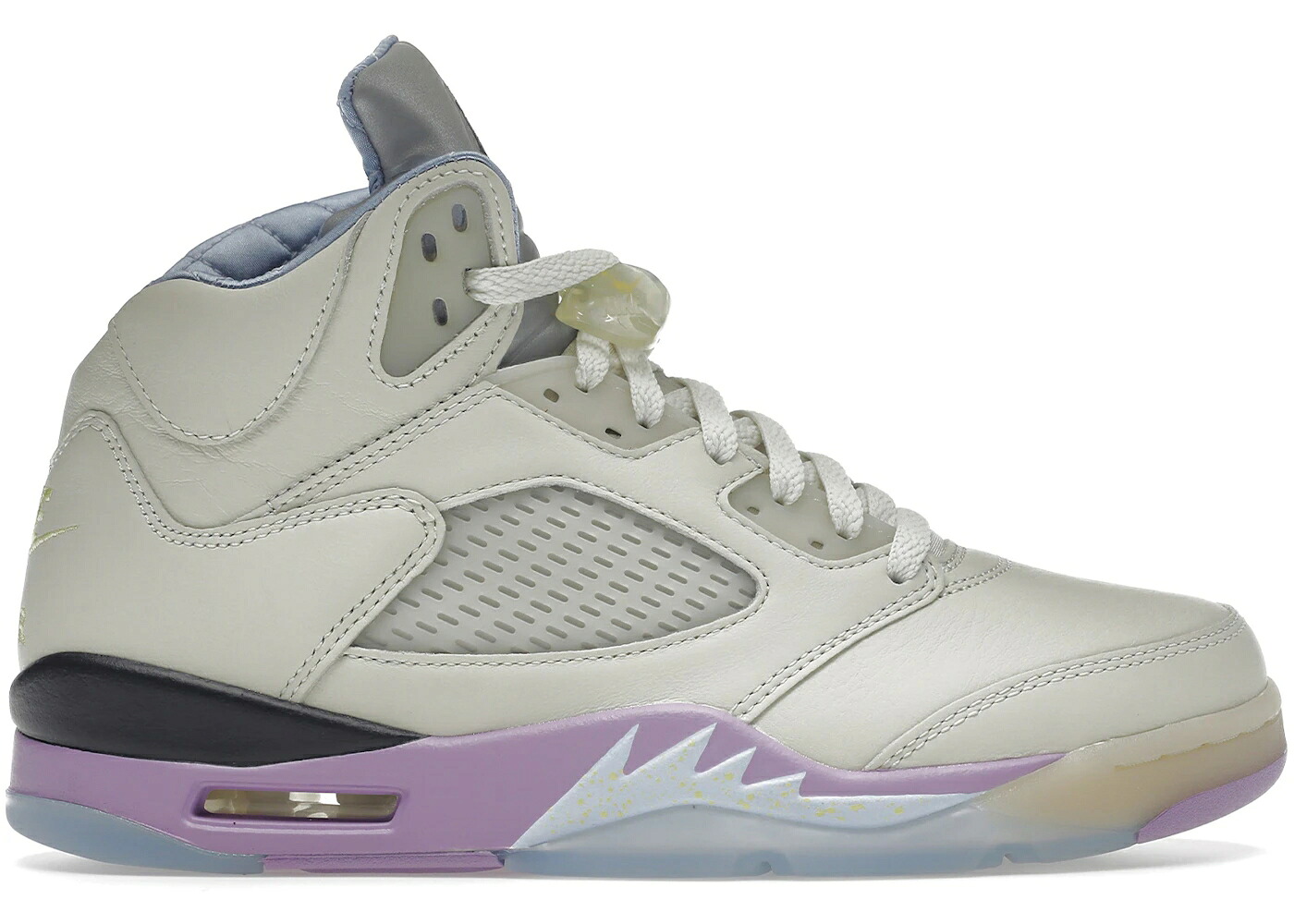 ナイキ ジョーダン 黄味がかった 黄色 紫 相撲取り草 スニーカー メンズ JORDAN 5 RETRO DJ KHALED WE THE BEST SAIL / SAIL WASHED YELLOW VIOLET STAR