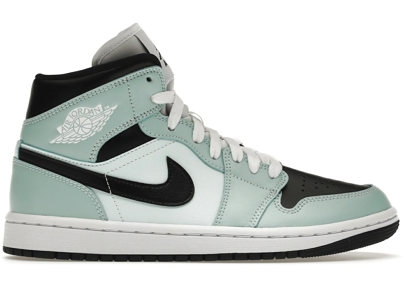 ナイキ ジョーダン ミッド アクア 青色 ブルー 黒色 ブラック 白色 ホワイト WOMEN スニーカー レディース JORDAN 1 MID AQUA BLUE TINT (WOMEN) / LIGHT DEW BLACK TEAL TINT WHITE