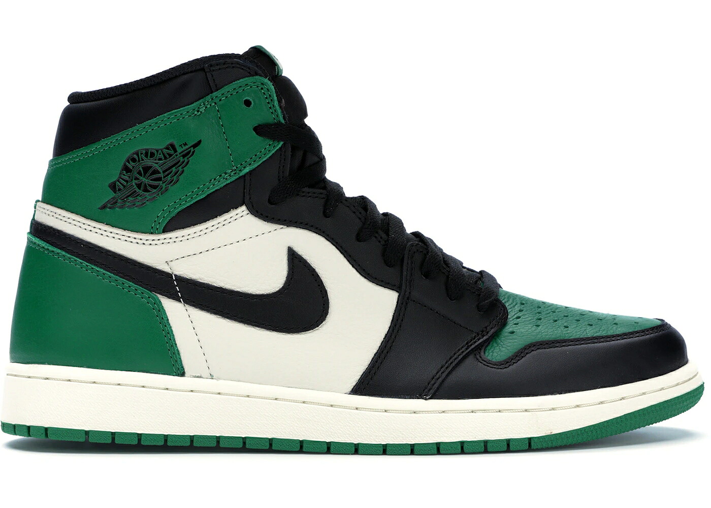 ナイキ ジョーダン 御機嫌 緑 緑であること 黒いこと 黒いこと スニーカー メンズ JORDAN 1 RETRO HIGH PINE GREEN / PINE GREEN SAIL BLACK