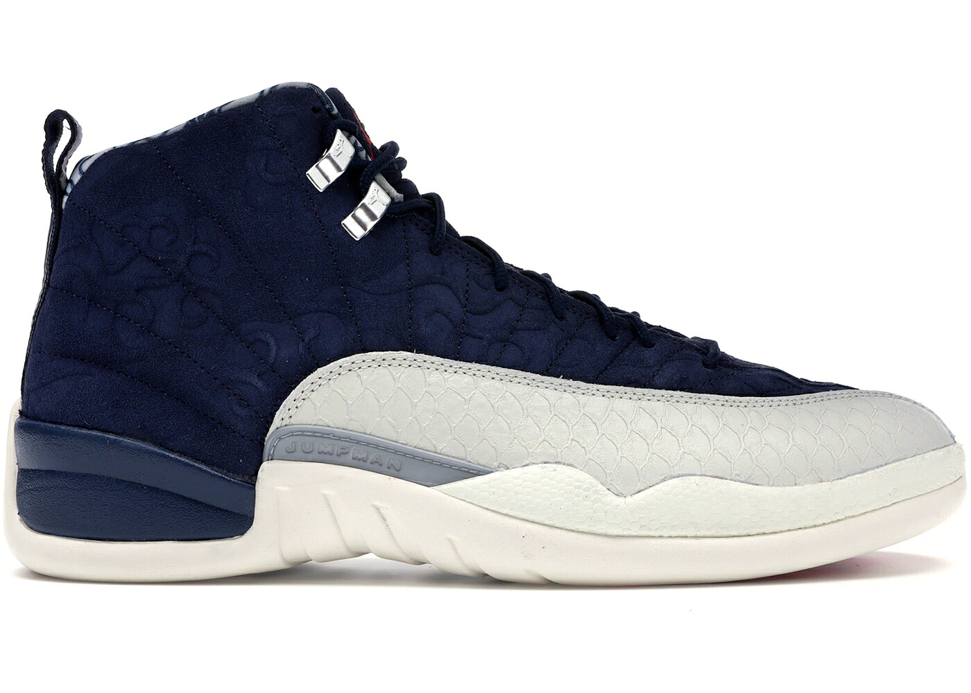 ナイキ ジョーダン フライト カレッジ 紺色 ネイビー 赤 レッド スニーカー メンズ JORDAN 12 RETRO INTERNATIONAL FLIGHT / COLLEGE NAVY UNIVERSITY RED SAIL|スニケス