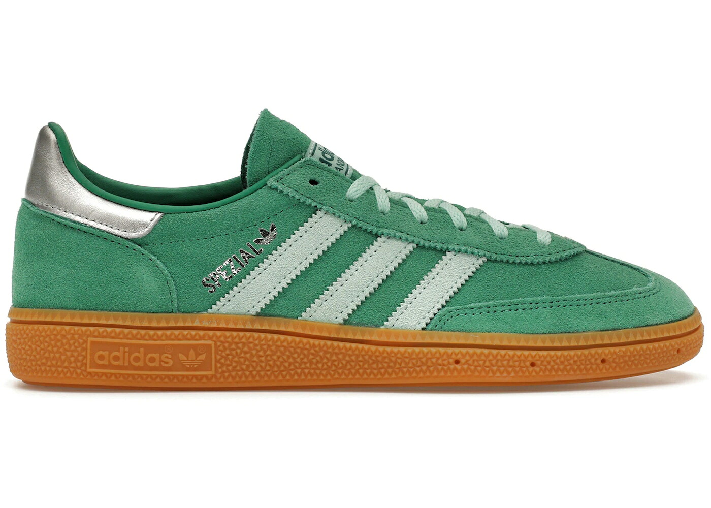 アディダス ハンドボール スペシアル 厚地の外套 緑 緑であること WOMEN\u0027S スニーカー レディース ADIDAS HANDBALL SPEZIAL SEMI COURT GREEN CLEAR MINT GUM (WOMEN\u0027S) / SEMI COURT GREEN CLEAR MINT GUM