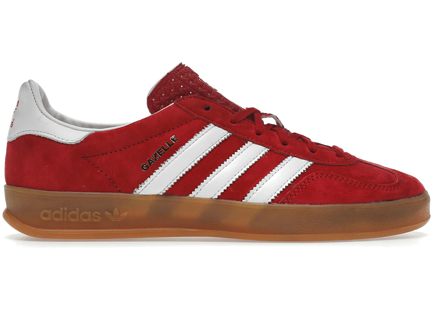 アディダス ガゼル 白いこと 白いこと スニーカー メンズ ADIDAS GAZELLE INDOOR SCARLET CLOUD WHITE / SCARLET CLOUD WHITE SCARLET