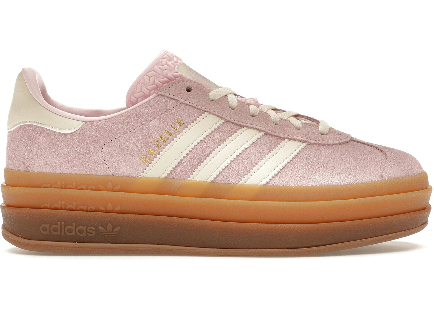 アディダス ガゼル ピンク クリーム 白色 ホワイト ゴールド WOMEN'S スニーカー レディース ADIDAS GAZELLE BOLD CLEAR PINK CREAM WHITE (WOMEN'S) / CLEAR PINK CREAM WHITE GOLD