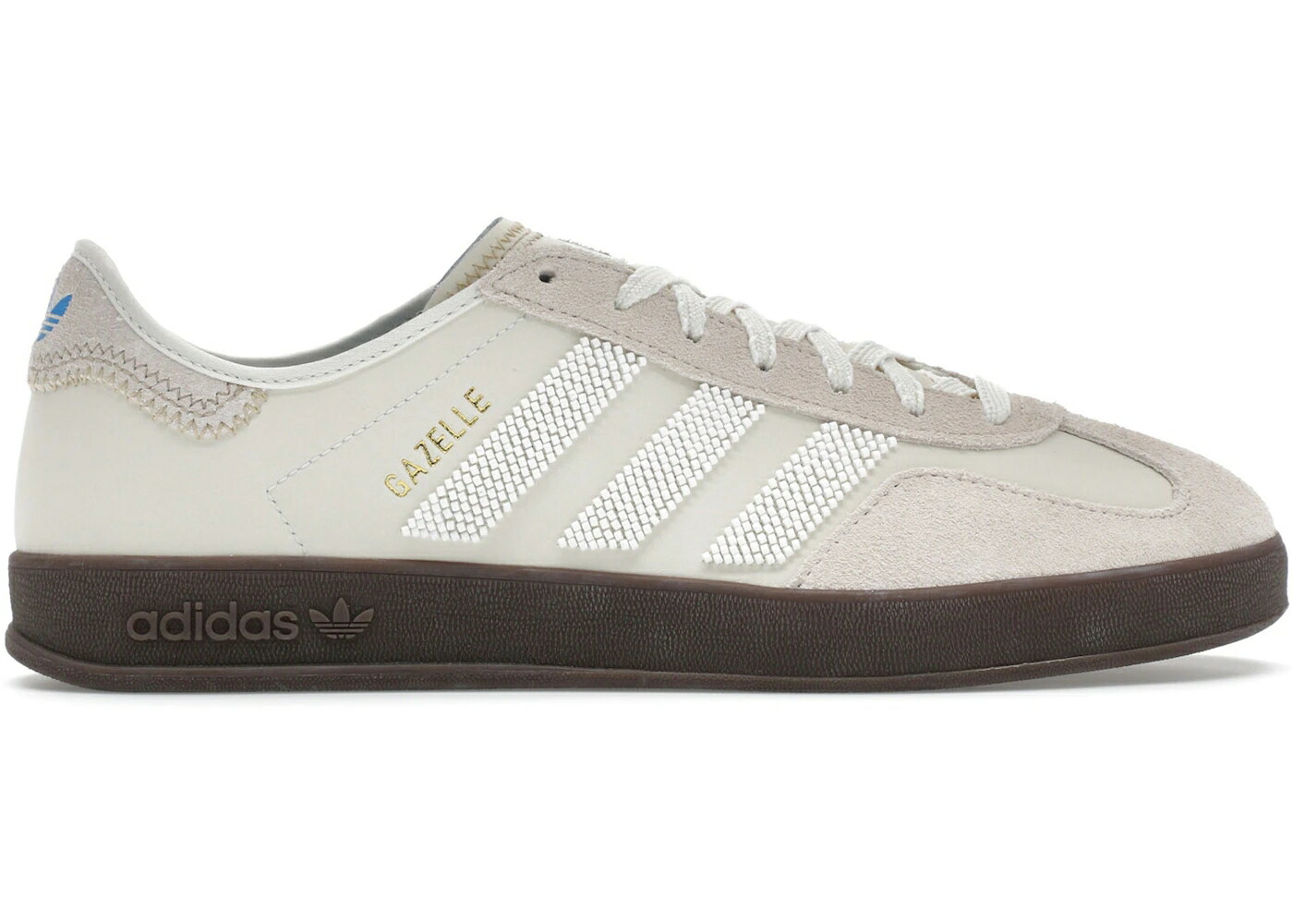 アディダス ガゼル クロット 白色 ホワイト スニーカー メンズ ADIDAS GAZELLE INDOOR CLOT BY EDISON CHEN OFF WHITE / OFF WHITE FOOTWEAR WHITE GUM 5