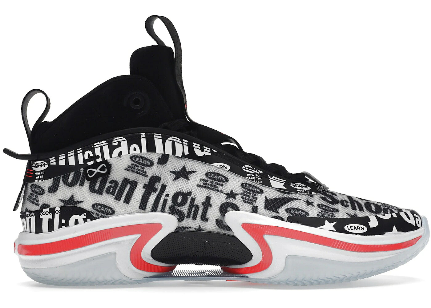 ナイキ ジョーダン 飛行 黒いこと 黒いこと 白いこと 白いこと スニーカー メンズ JORDAN 36 FLIGHT SCHOOL (CLEAR SOLE) / BLACK WHITE INFRARED 23