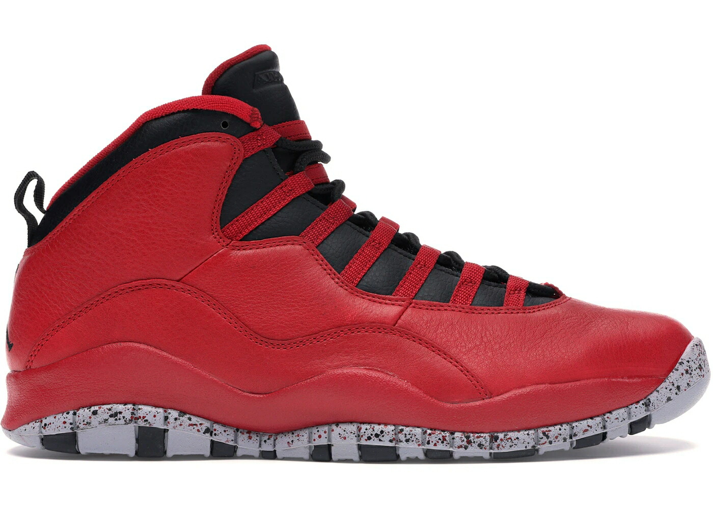 ナイキ ジョーダン ブルズ 赤 赤いこと 黒いこと 黒いこと 薄墨色 薄墨色 スニーカー メンズ JORDAN 10 RETRO BULLS OVER BROADWAY / GYM RED BLACK WOLF GREY 靴-メンズ靴