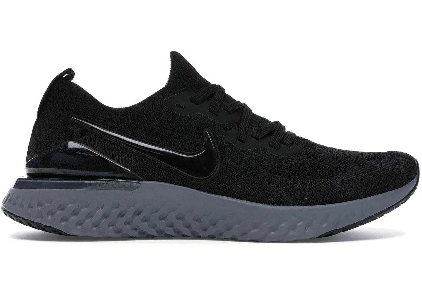 ナイキ 叙事詩 リアクト 飛球編み物 黒いこと 黒いこと 白いこと 白いこと スニーカー メンズ NIKE EPIC REACT FLYKNIT 2 BLACK ANTHRACITE / BLACK BLACK WHITE GUNSMOKE
