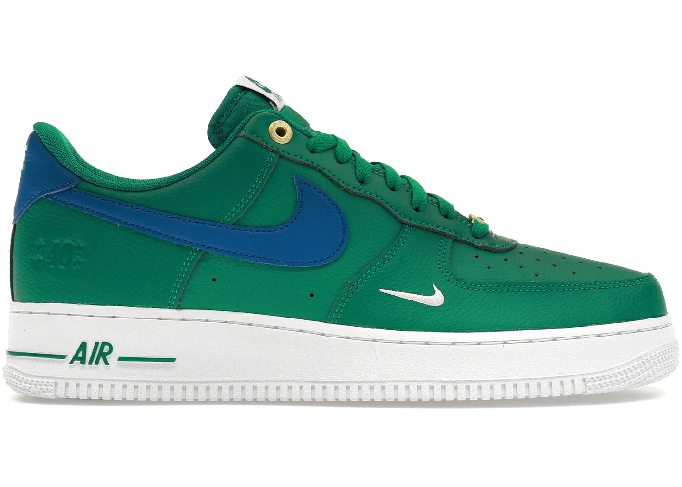 ナイキ 白いこと 白いこと 青味 青み 空軍 \u002707 スニーカー メンズ NIKE AIR FORCE 1 LOW LV8 40TH ANNIVERSARY MALACHITE / MALACHITE SAIL WHITE BLUE JAY