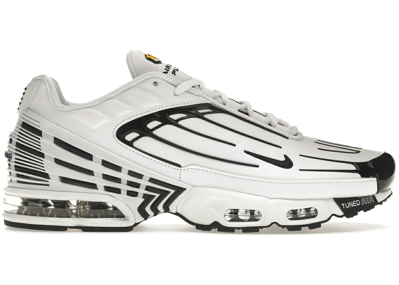 ナイキ マックス レザー 白色 ホワイト 黒色 ブラック 赤 レッド エアマックスプラス スニーカー メンズ NIKE AIR MAX PLUS 3 LEATHER WHITE BLACK / WHITE BLACK WHITE CHILE RED|スニケス