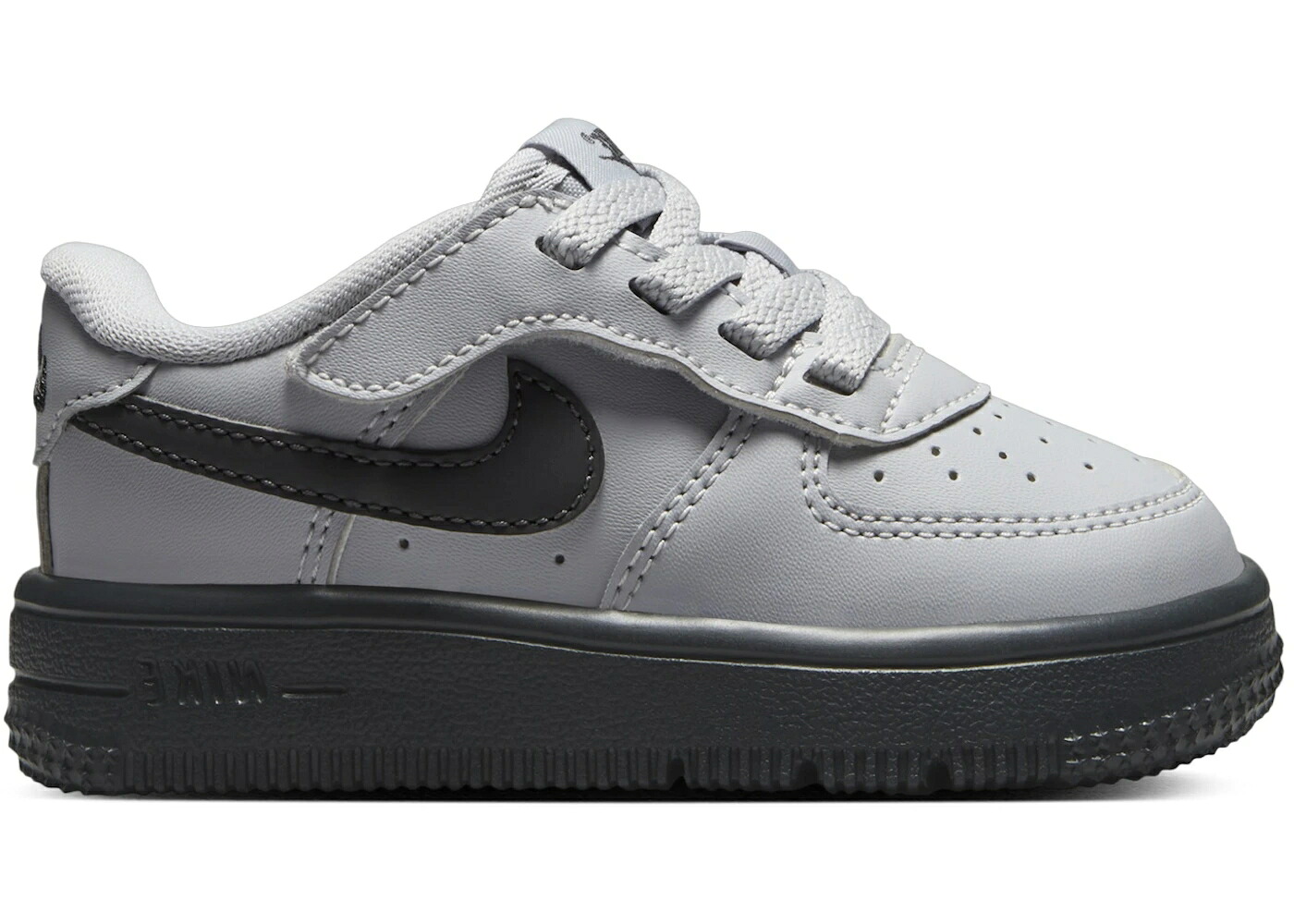 ナイキ 薄墨色 薄墨色 御坊っちゃん キッズ NIKE FORCE 1 LOW EASYON WOLF GREY DARK SMOKE (I) / WOLF GREY DARK SMOKE GREY もの言う花 マタニティ スニーカー