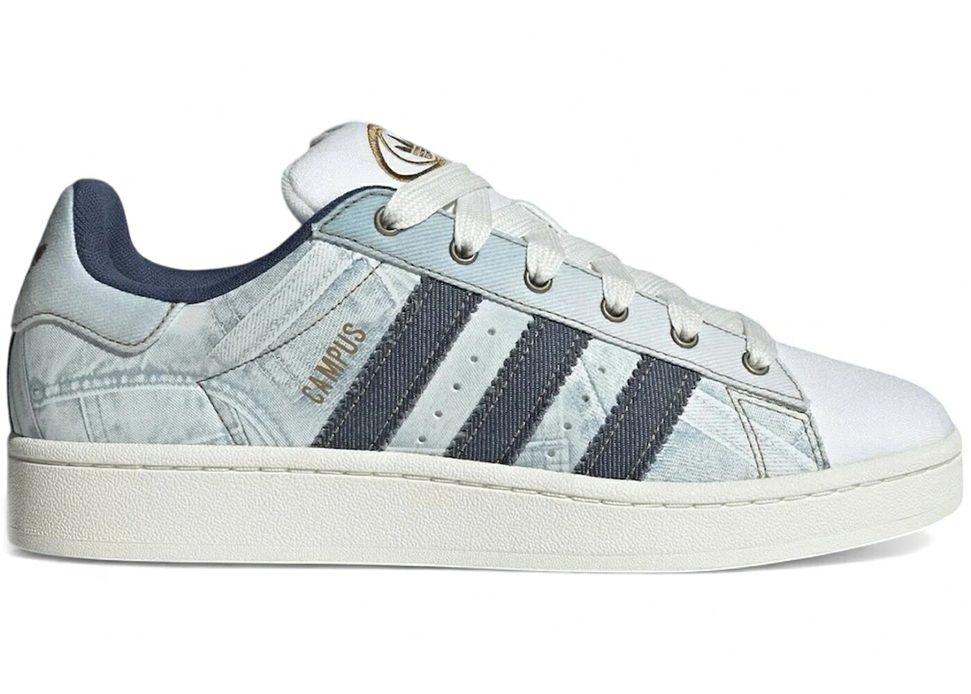 アディダス キャンパス デニム 白色 ホワイト ナイト スニーカー メンズ ADIDAS CAMPUS 00S DENIM PRINT PACK / OFF WHITE SUPPLIER COLOUR NIGHT｜スニケス