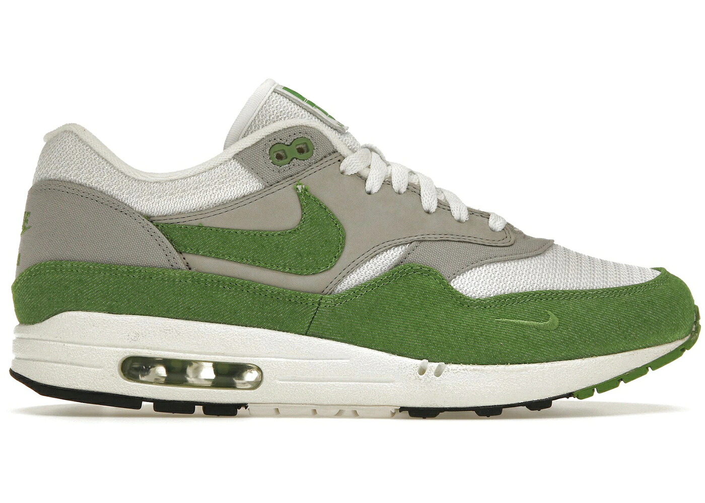 ナイキ マックス 白色 ホワイト 銀色 シルバー エアマックス スニーカー メンズ NIKE AIR MAX 1 PATTA 5TH ANNIVERSARY CHLOROPHYLL / WHITE CHLOROPHYLL MATTE SILVER