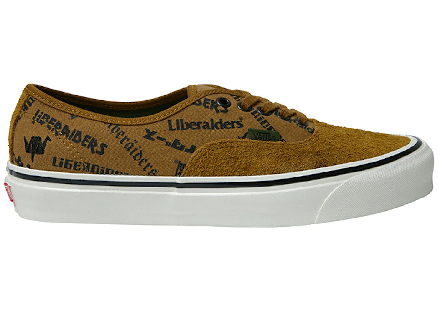 ヴァンズ バンズ オーセンティック オリーブ 茶色 ブラウン 白色 ホワイト スニーカー メンズ VANS AUTHENTIC 44 DX LIBERAIDERS / OLIVE BROWN WHITE|スニケス