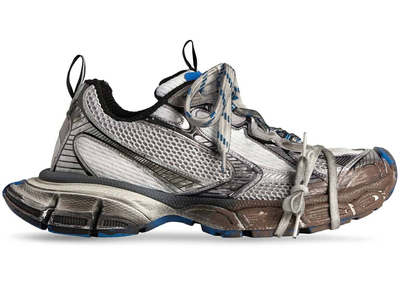 バレンシアガ トレーナー 灰色 グレー スニーカー メンズ BALENCIAGA 3XL TRAINER WORN OUT DARK GREY / DARK GREY