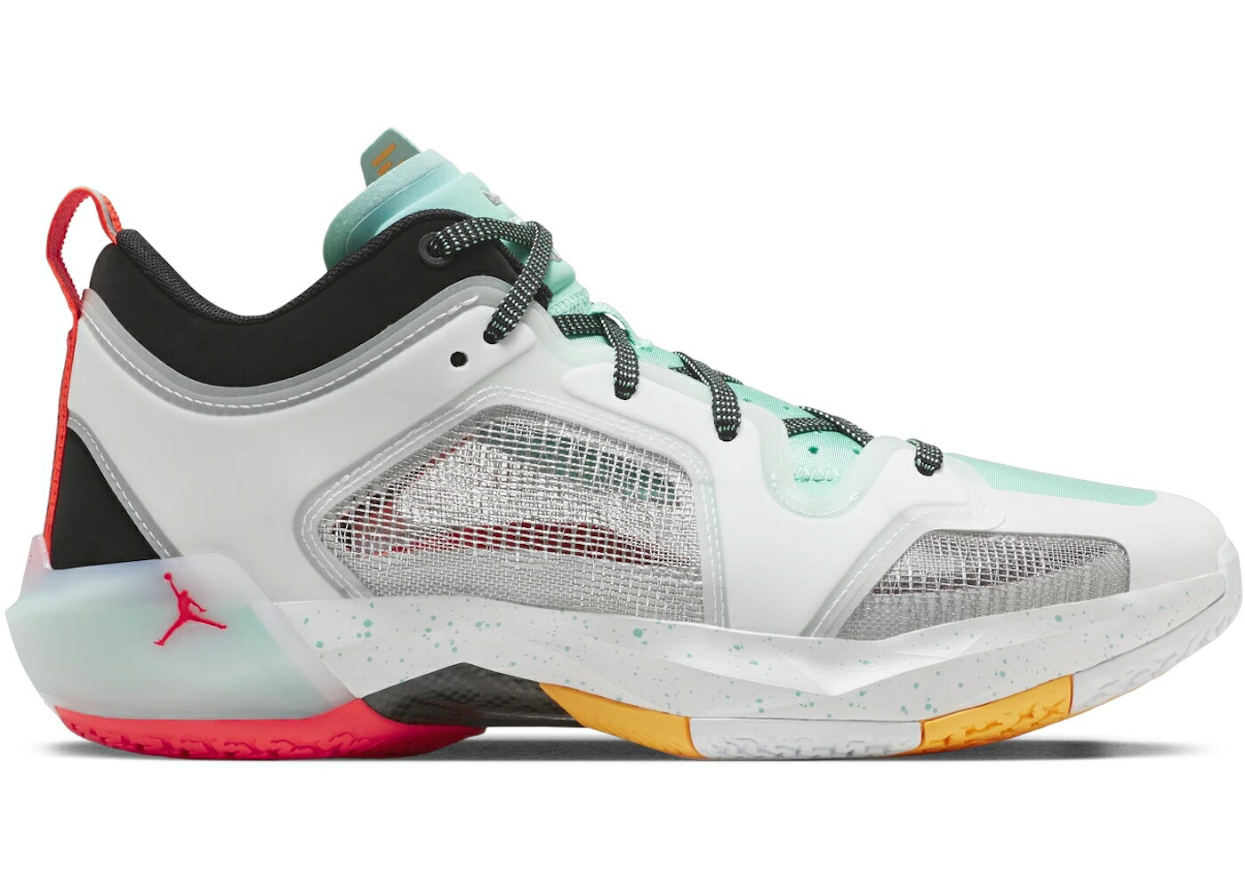 ナイキ ジョーダン 白色 ホワイト 緑 グリーン 黒色 ブラック 銀色 シルバー スニーカー メンズ JORDAN 37 LOW PF GUO AILUN WHITE ISLAND GREEN BLACK METALLIC SILVER / WHITE ISLAND GREEN BLACK