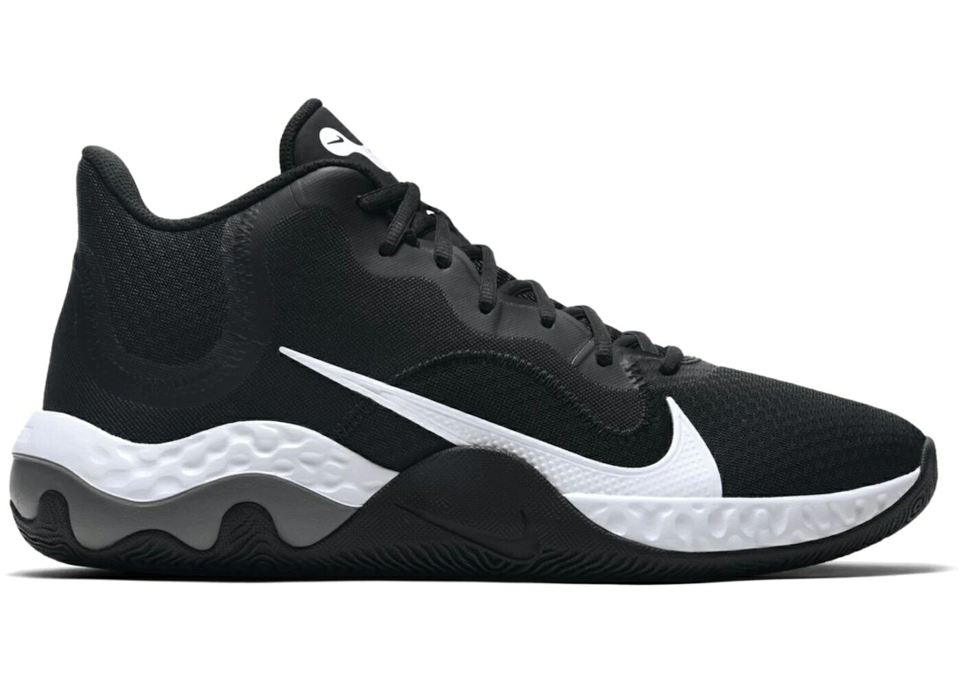 ナイキ 黒いこと 黒いこと 白いこと 白いこと 薄墨色 薄墨色 スニーカー メンズ NIKE RENEW ELEVATE BLACK WHITE / BLACK SMOKE GREY WHITE 靴-メンズ靴