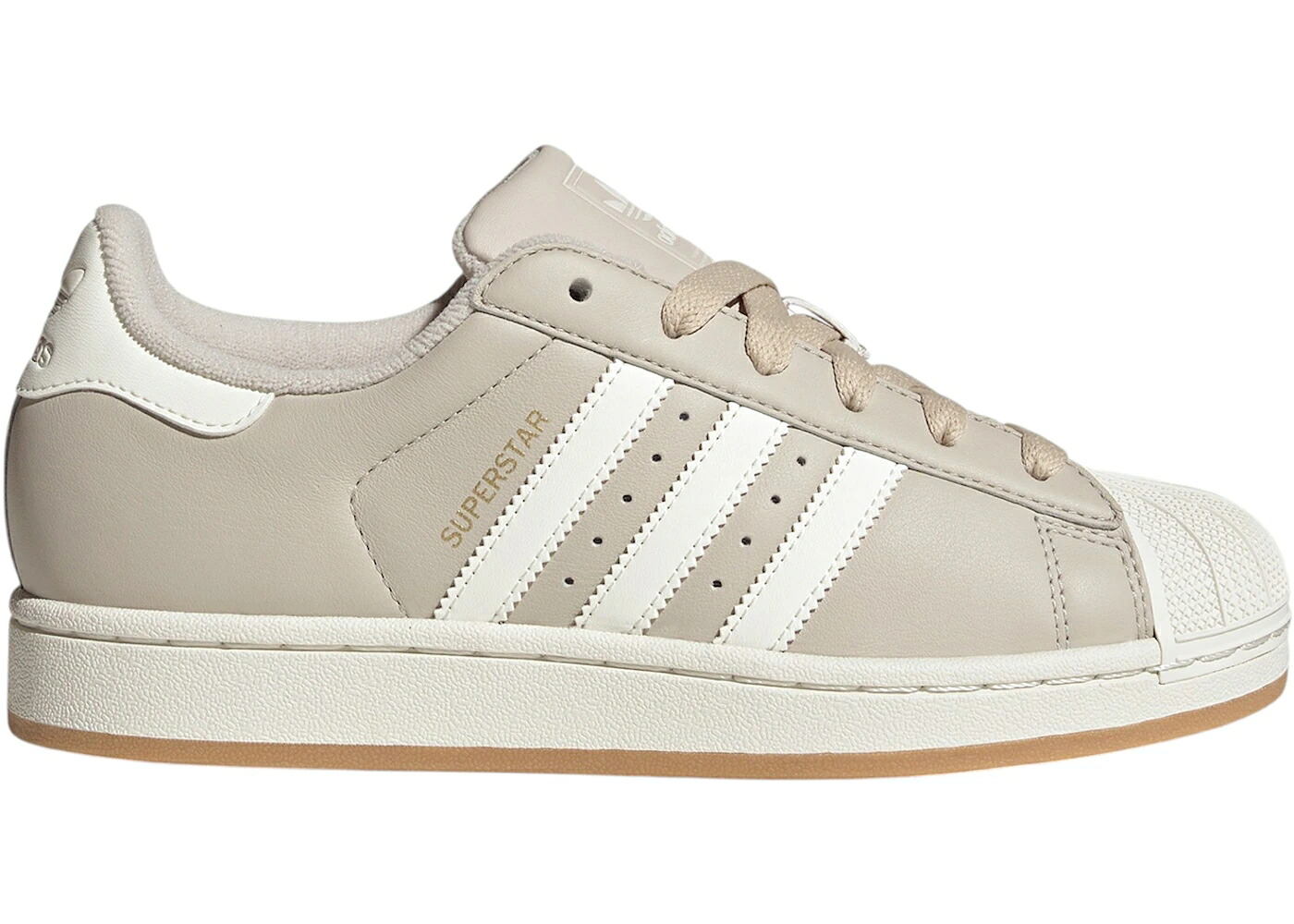 アディダス スーパースター ベージュ 白色 ホワイト ゴールド WOMEN'S スニーカー レディース ADIDAS SUPERSTAR II BEIGE OFF WHITE (WOMEN'S) / BEIGE OFF WHITE GOLD METALLIC