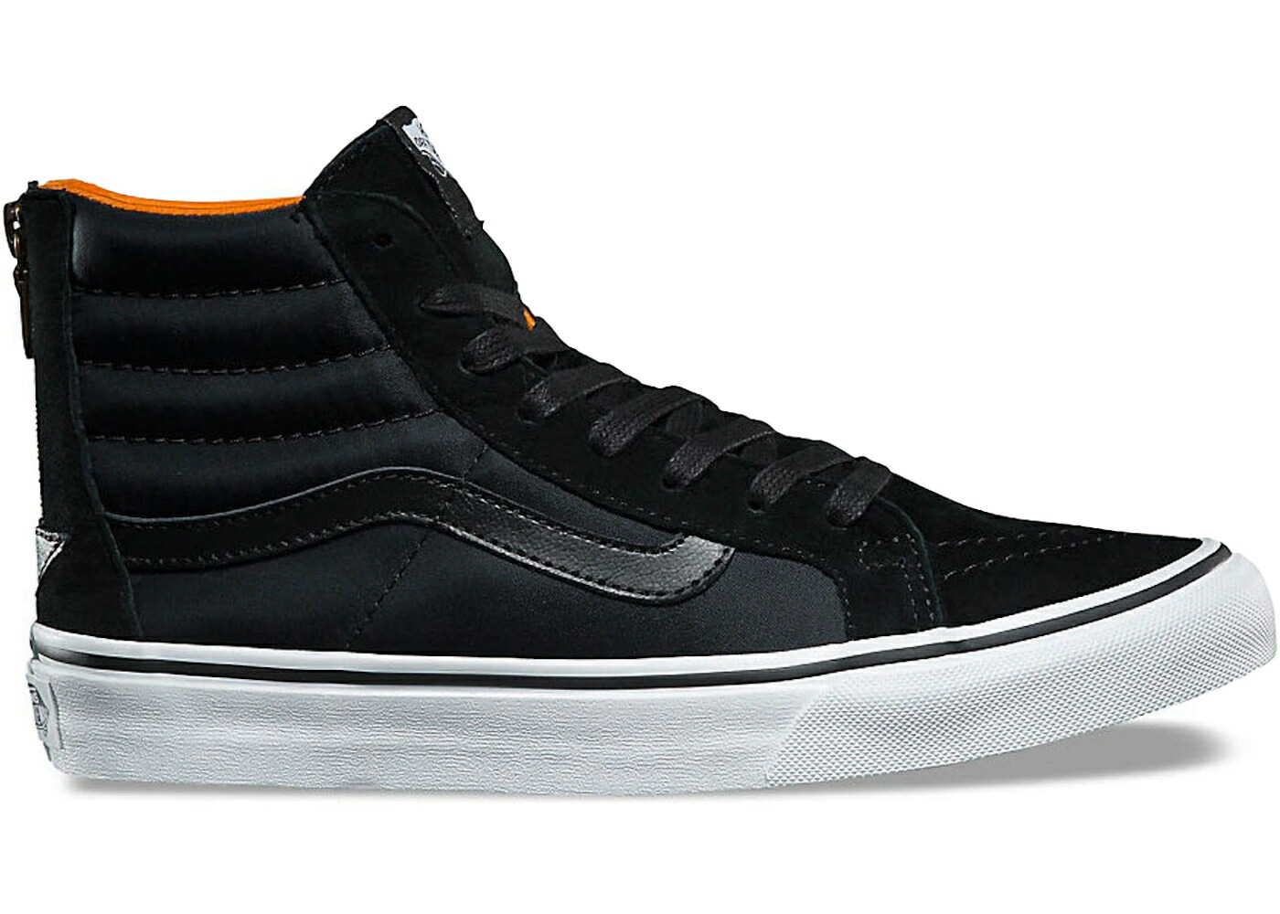 ヴァンズ バンズ スケートハイ スリム 黒色 ブラック スニーカー メンズ VANS SK8-HI SLIM ZIP BOOM BLACK /