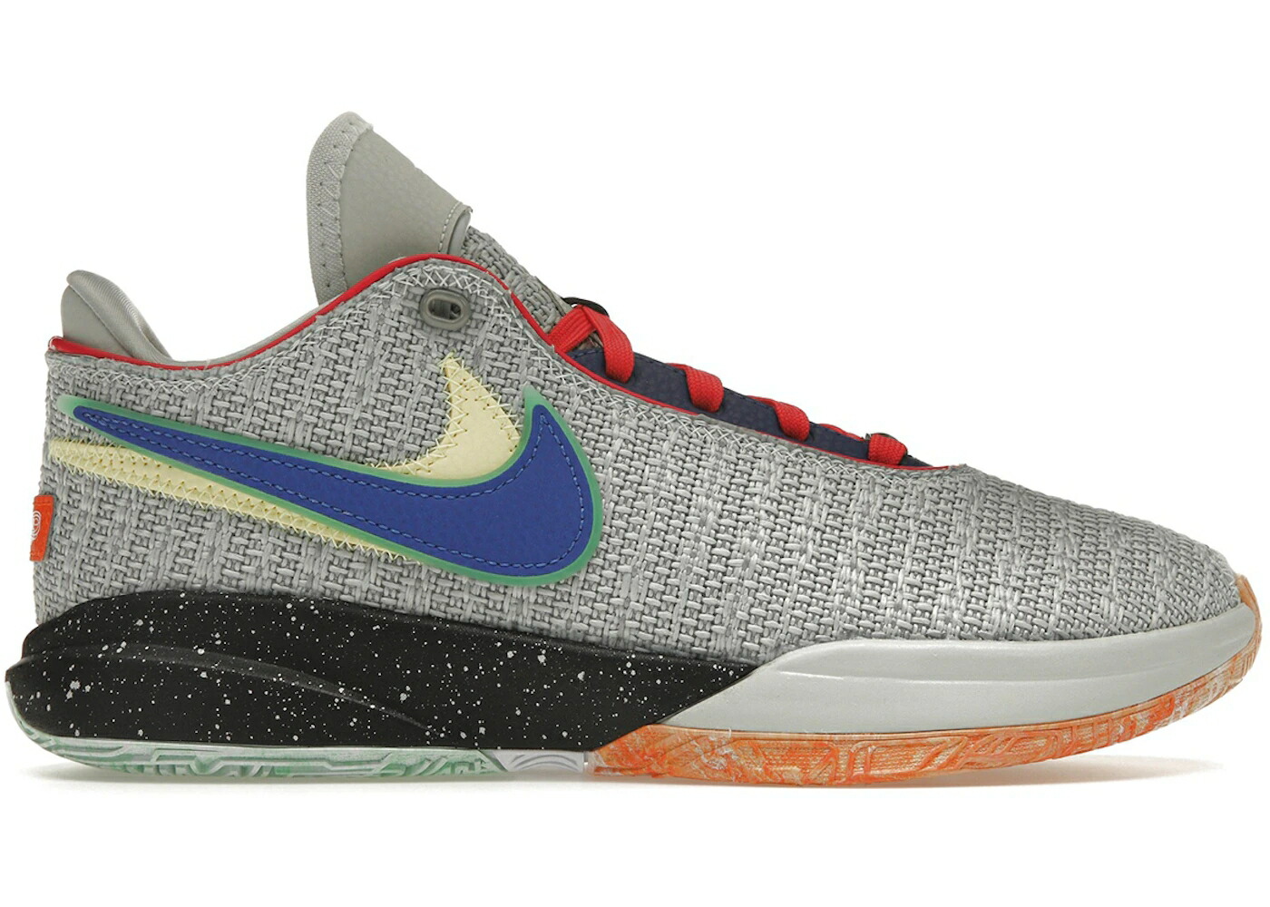 ナイキ レブロン 銀色 シルバー ジュニア キッズ NIKE LEBRON 20 LIFER (GS) / LIGHT SILVER HYPER ROYAL LEMON ベビー マタニティ スニーカー