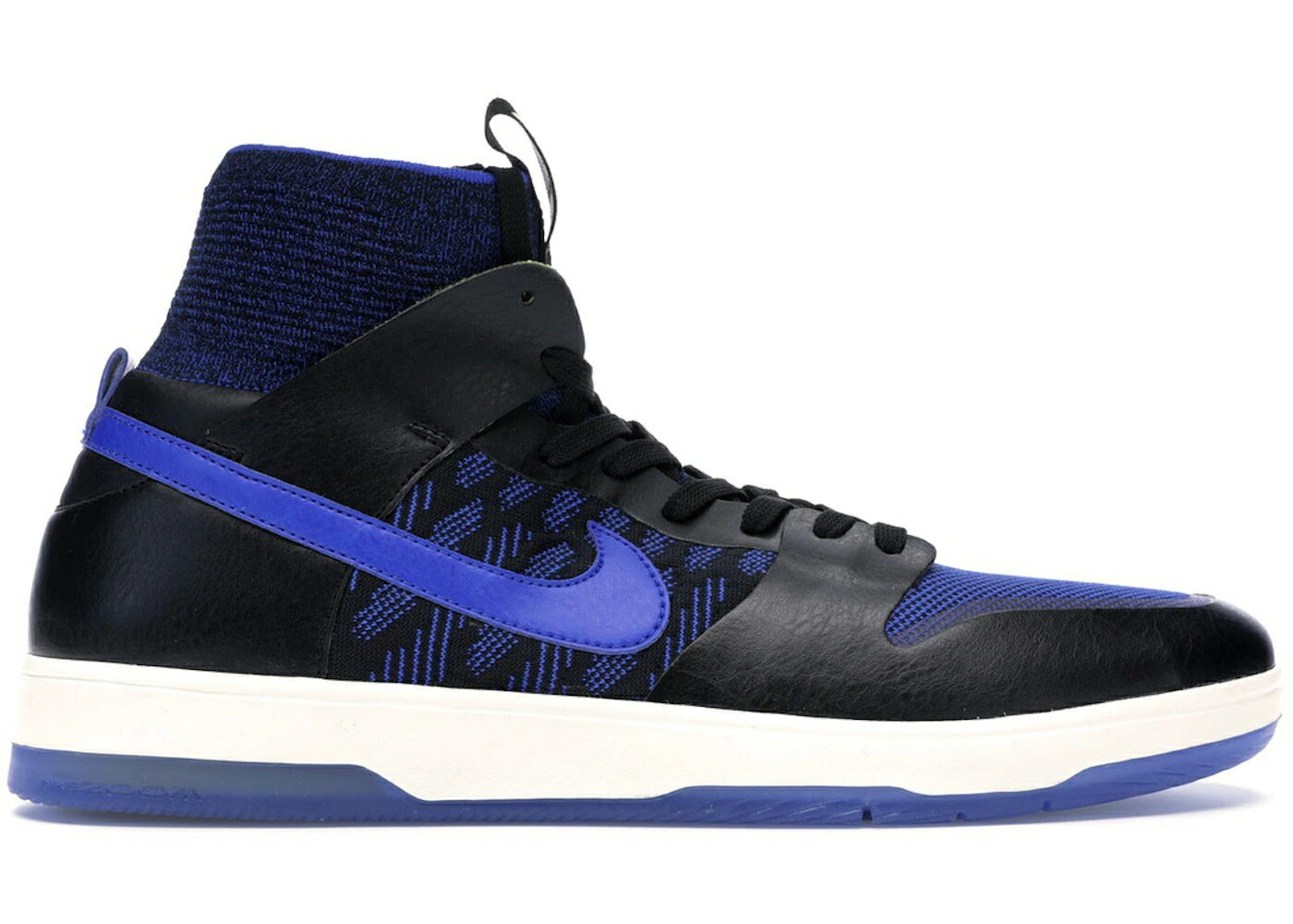 ナイキ エスビー ダンク ハイ エリート フライニット 黒色 ブラック 青色 ブルー ダンクハイ スニーカー メンズ NIKE SB DUNK HIGH ELITE FLYKNIT TERPENING / BLACK RACER BLUE SAIL SONIC