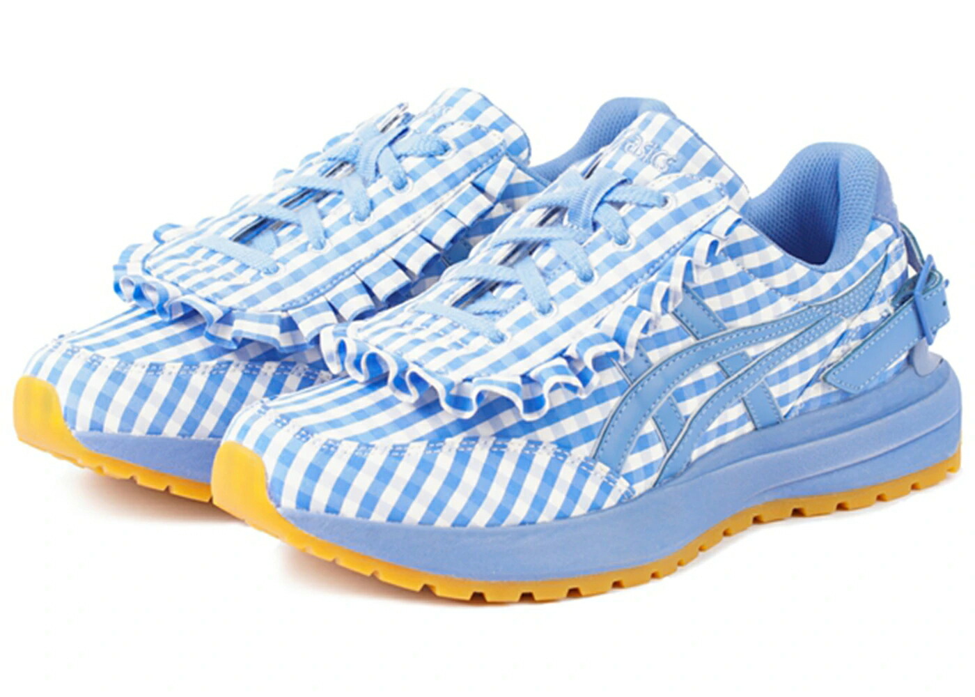 アシックス 青色 ブルー 白色 ホワイト スニーカー ユニセックス ASICS TARTHER SC PLUS SHUSHU/TONG BLUE GINGHAM / BLUE WHITE GUM メンズ